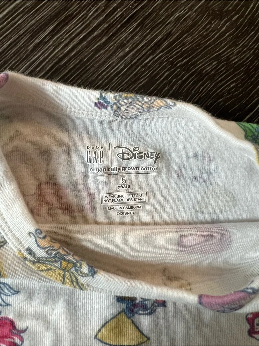 GAP White Princess Character Pajama Set